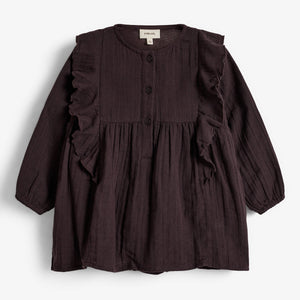 Boho kjole med body - Little - Dark Purple