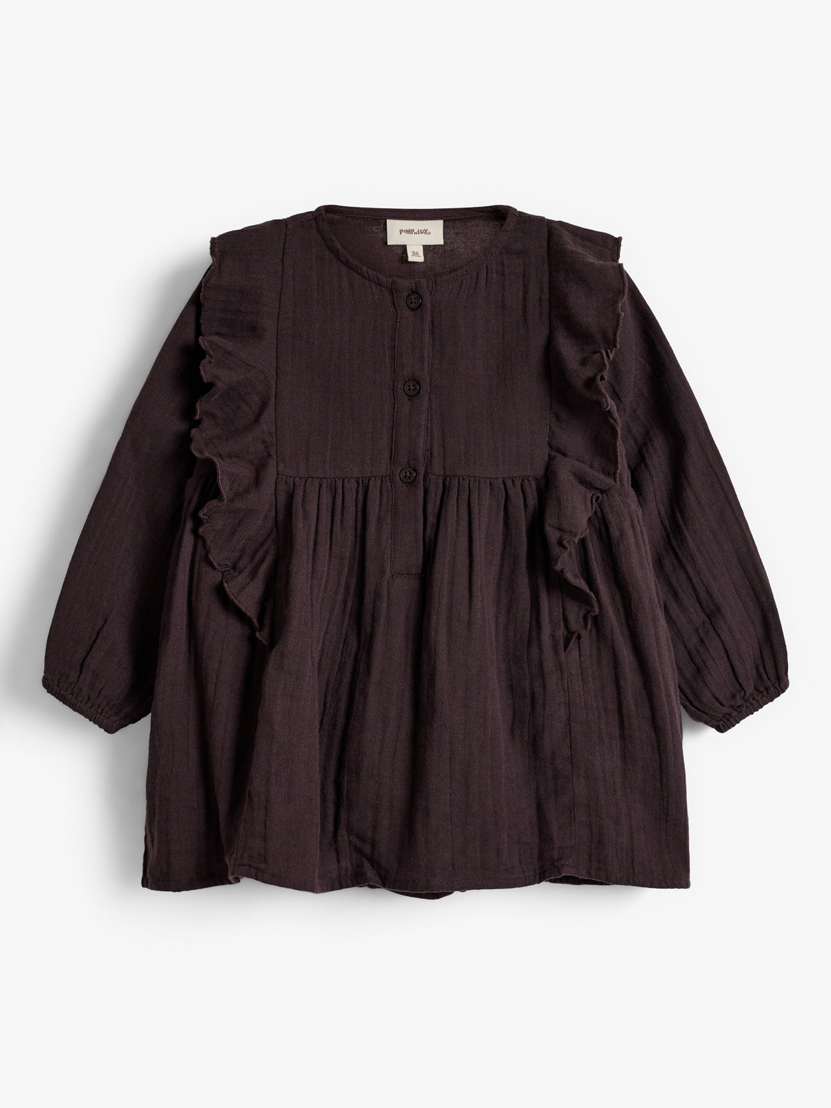 Boho kjole med body - Little - Dark Purple