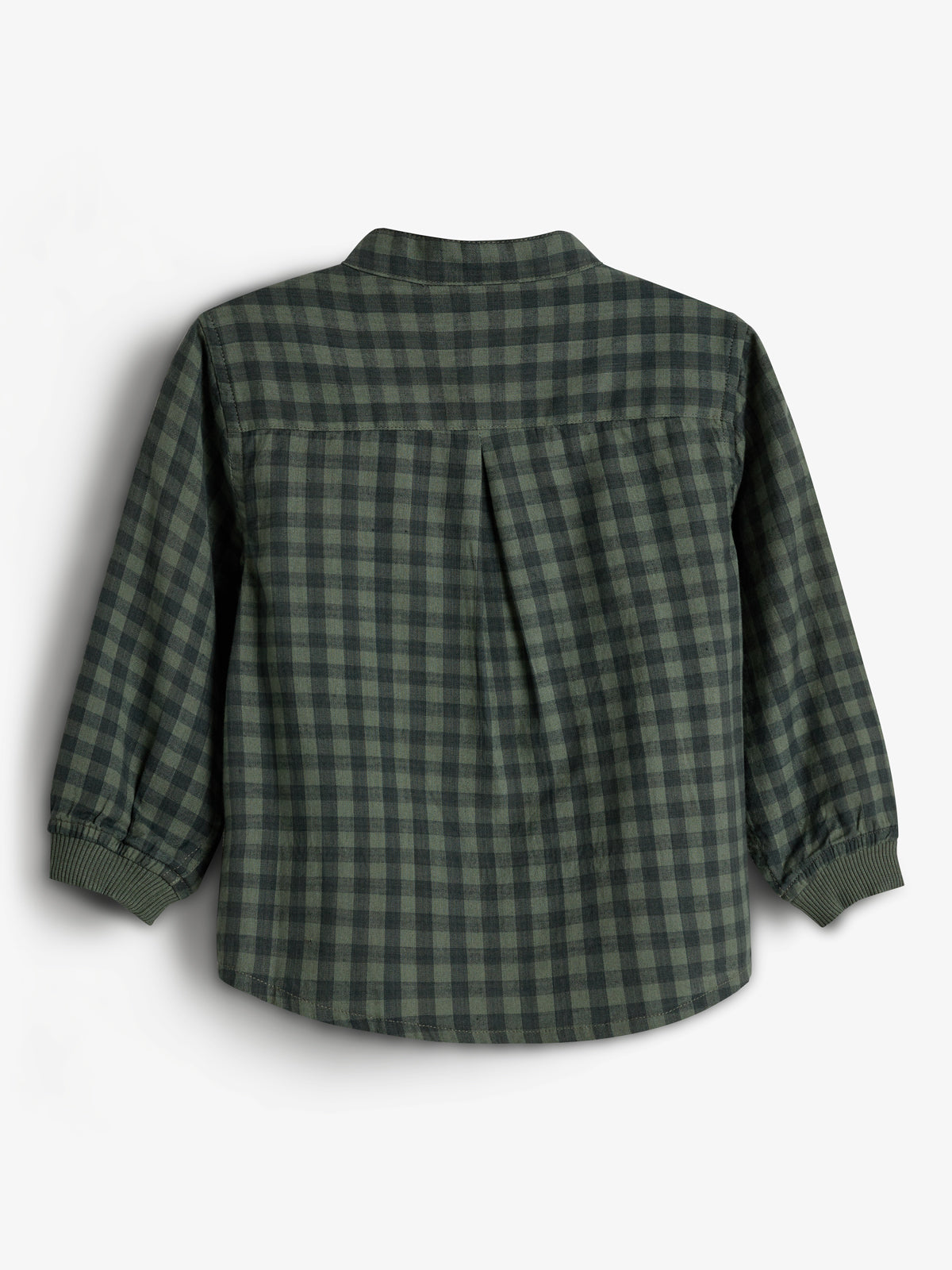 Micro Gingham-skjorte i bomuld - Little - Green