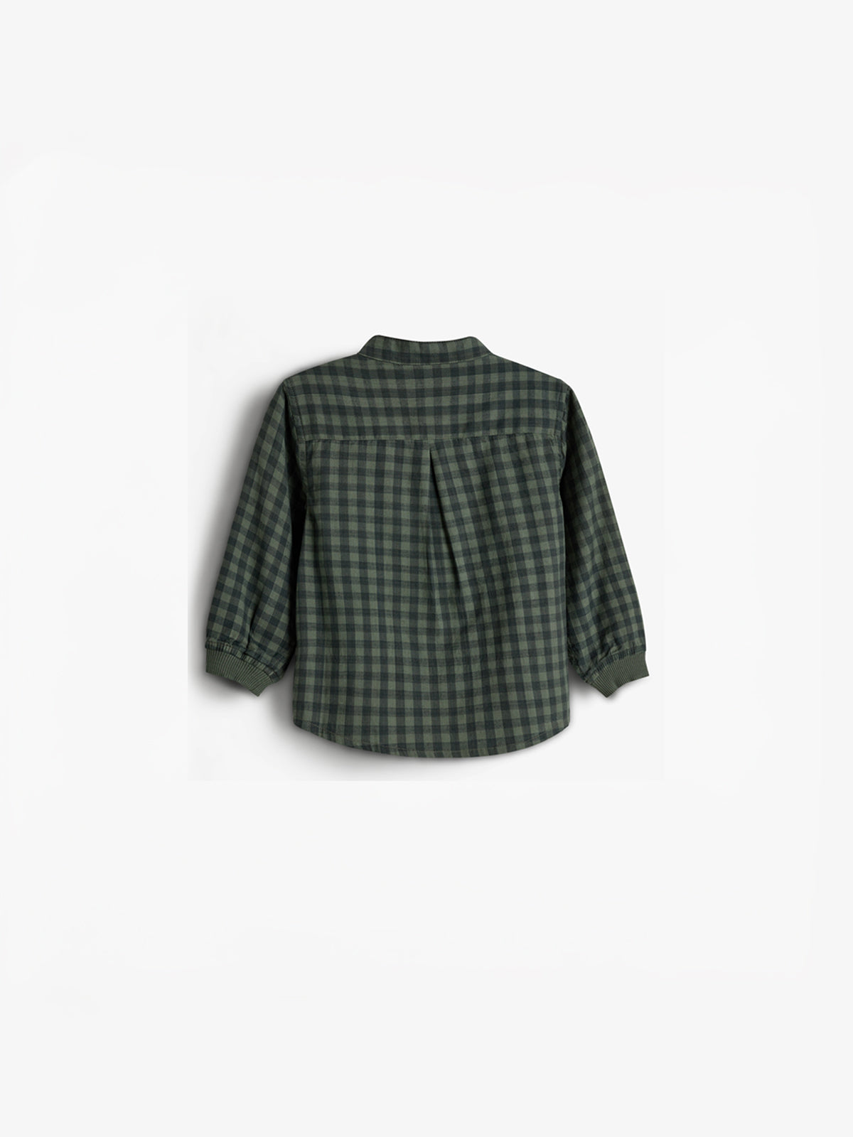 Micro Gingham-skjorte i bomuld - Little - Green
