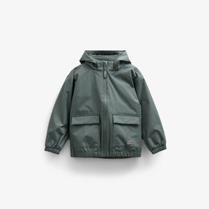 Skaljakke med påsyet lomme - Kids - Dusty Dark Green | 100501 Luke