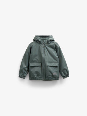 Skaljakke med påsyet lomme - Kids - Dusty Dark Green | 100501 Luke