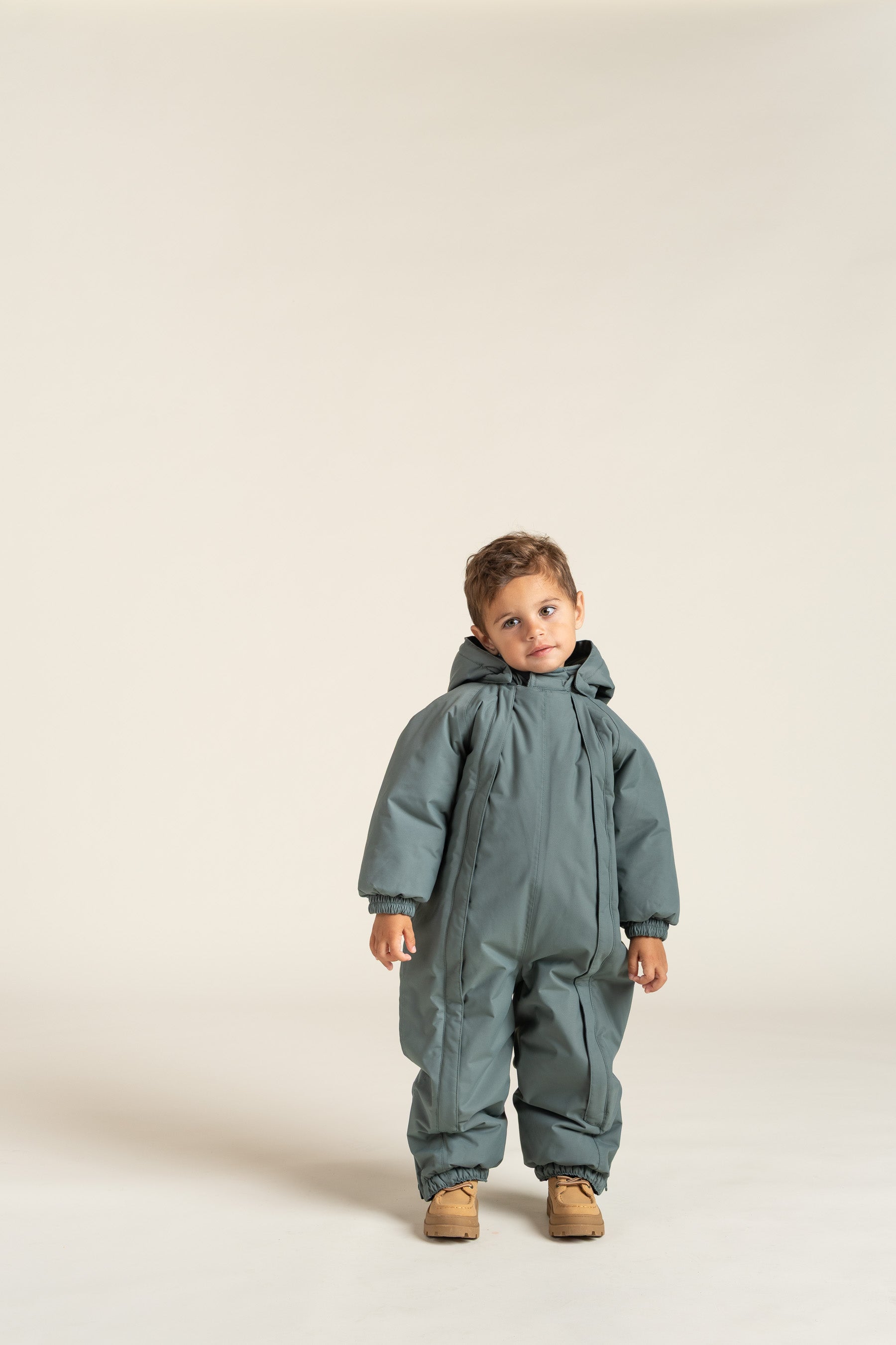Flyverdragt med dobbelt lynlås - Kids - Dusty Dark Green | 100520 Calgary