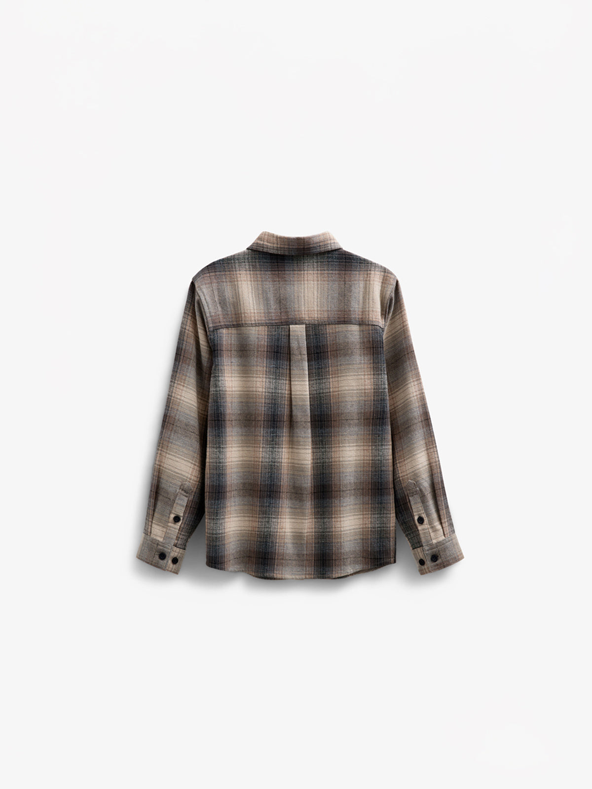 Ternet flannelskjorte - Tween - Brown Navy Check | 100527 Henry