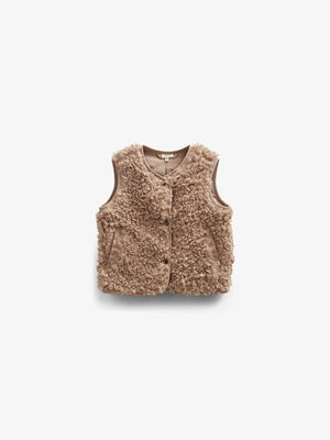 Vest i imiteret pels - Tween - Caffe Latte | 100551 Ellie
