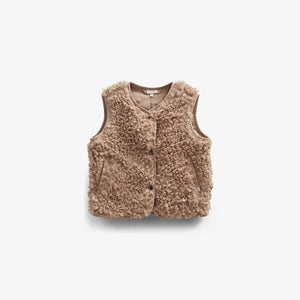 Vest i imiteret pels - Kids - Caffe Latte | 100550 Ellie