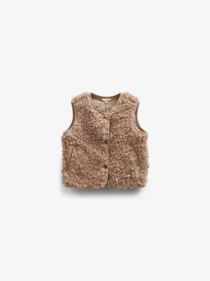 Vest i imiteret pels - Kids - Caffe Latte | 100550 Ellie