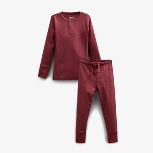 Pyjamas i jersey - Kids - Burgundy | 100554 Bangkok