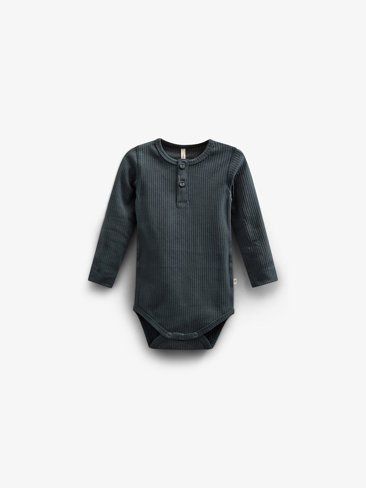 Langærmet Body i Bomuldsrib - Kids - Forest Green | 100560 Manson