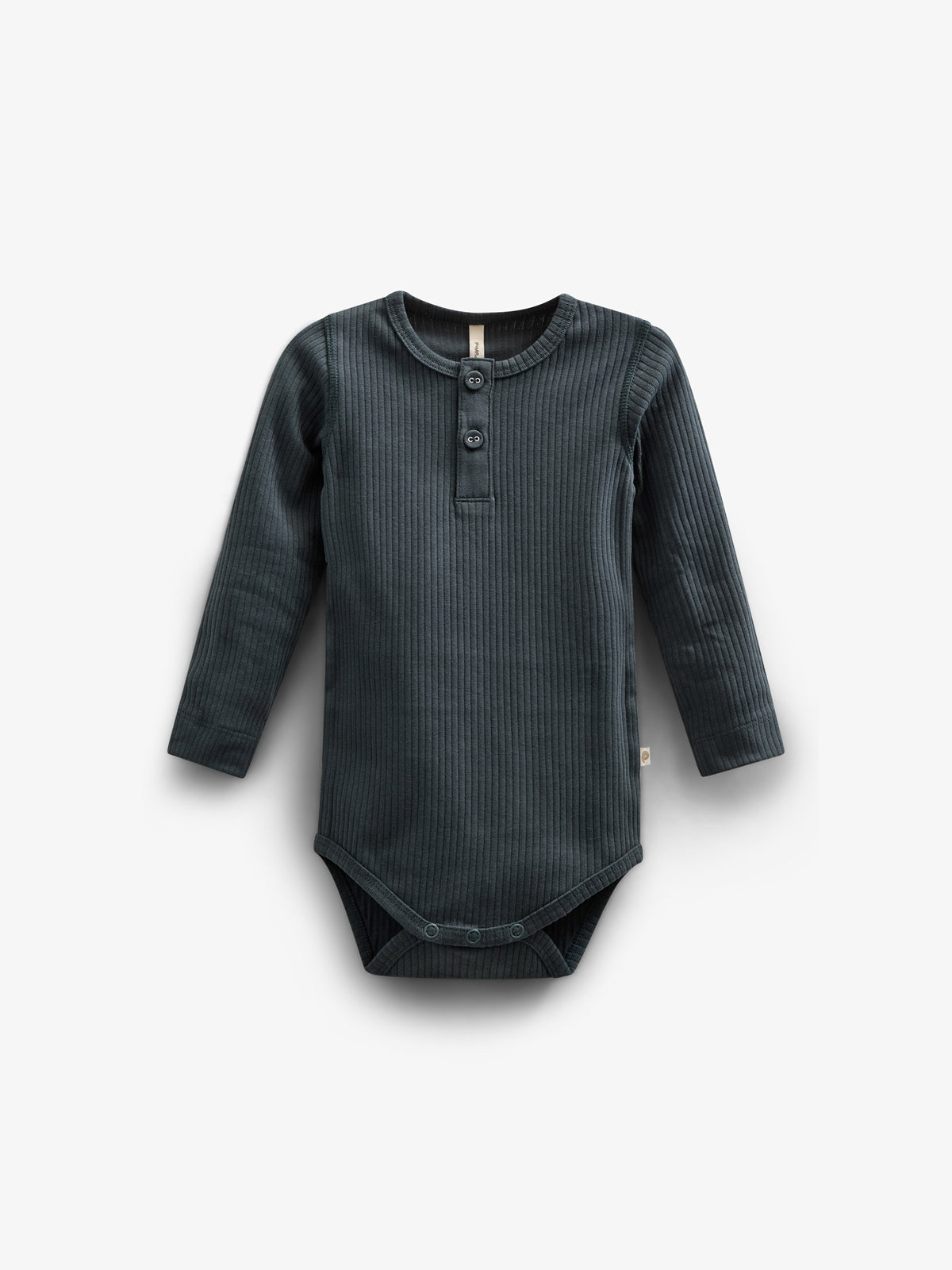 Langærmet Body i Bomuldsrib - Kids - Forest Green | 100560 Manson