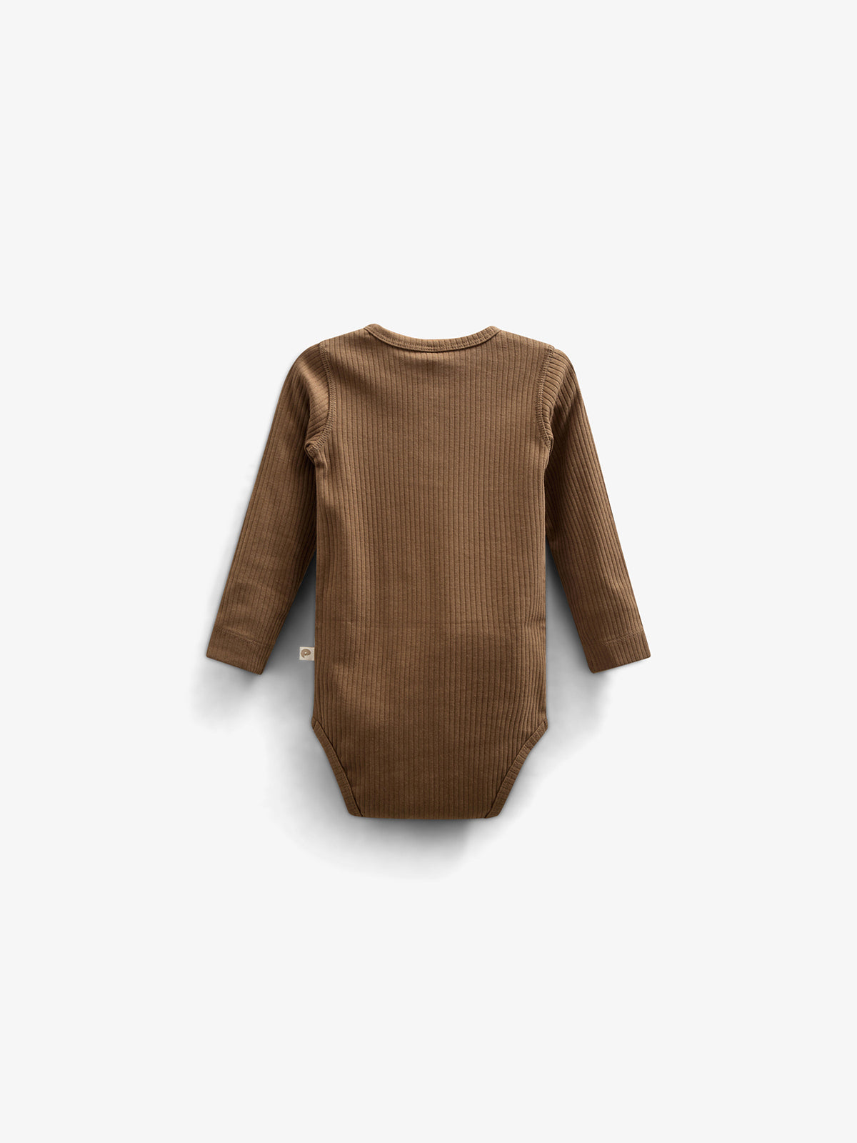 Langærmet Body i Bomuldsrib - Kids - Coffee | 100561 Manson