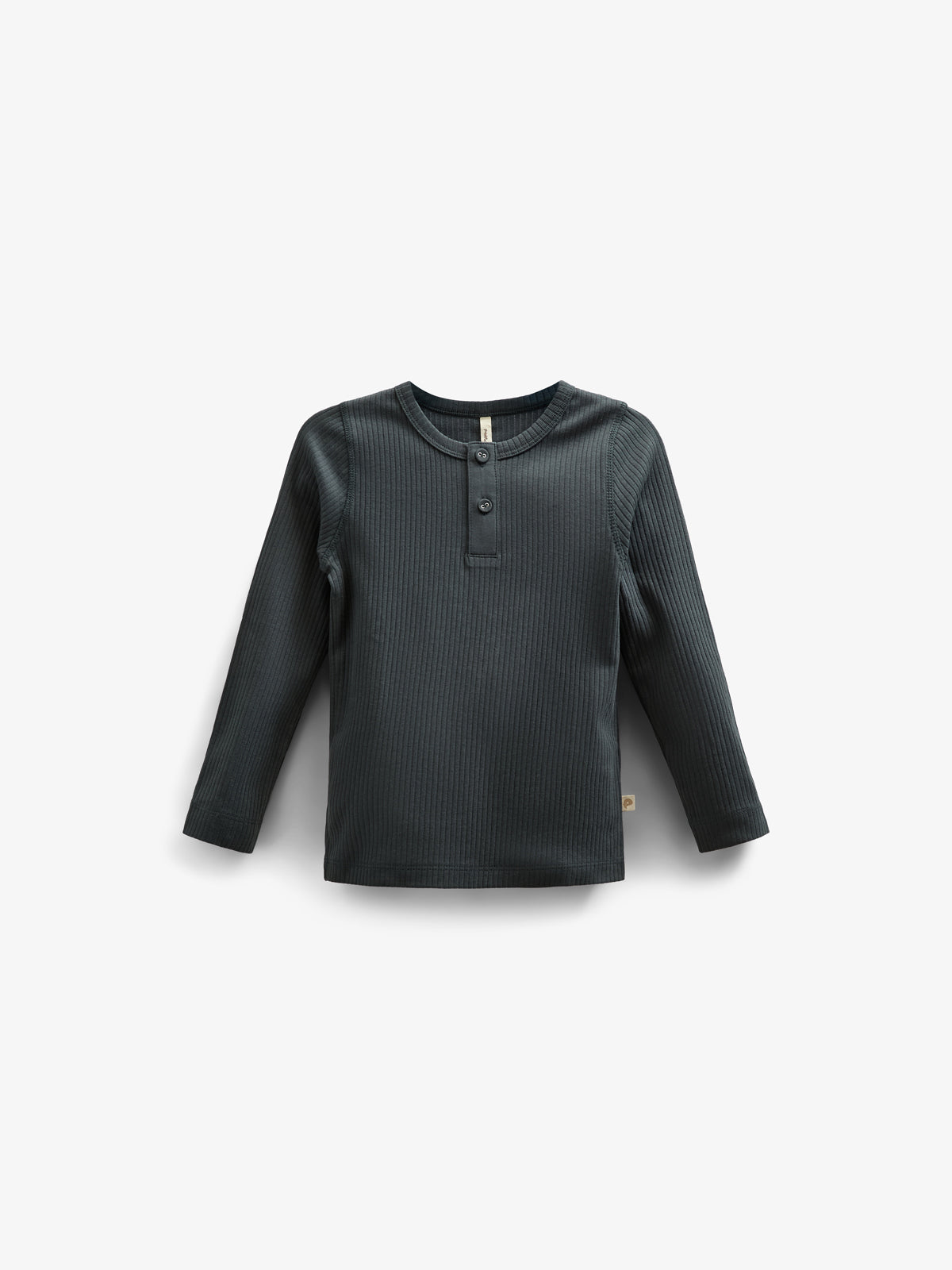 Langærmet T-shirt i Bomuldsrib - Tween - Forest Green | 100567 Manson
