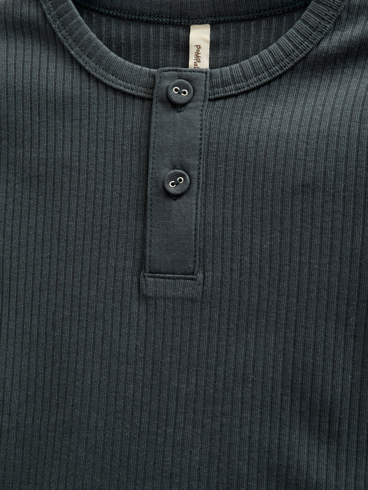 Langærmet T-shirt i Bomuldsrib - Tween - Forest Green | 100567 Manson