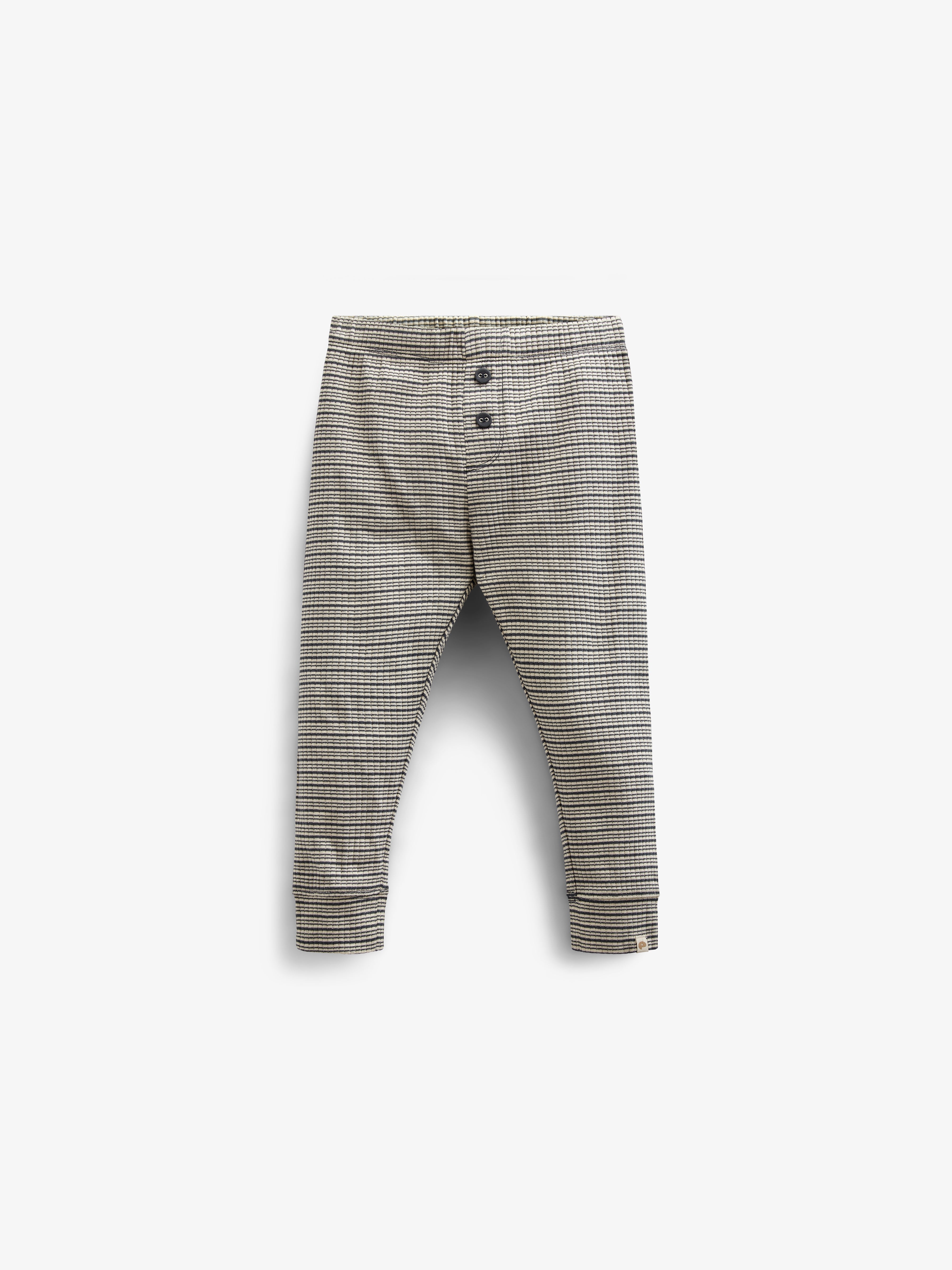 Rib-Bukser i Bomuld - Kids - Forest Green Stripe | 100570 Manson