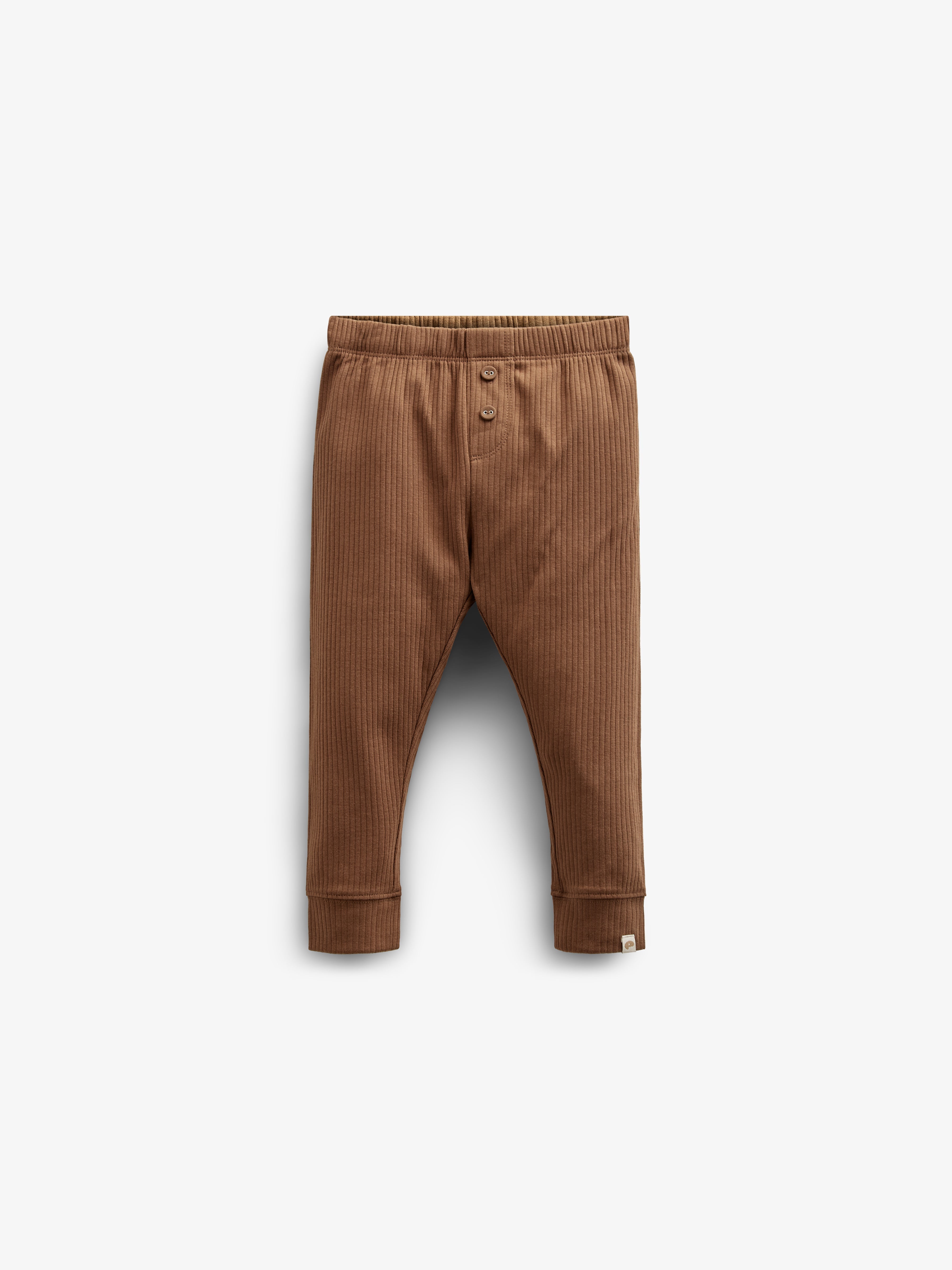Rib-Bukser i Bomuld - Kids - Coffee | 100573 Manson