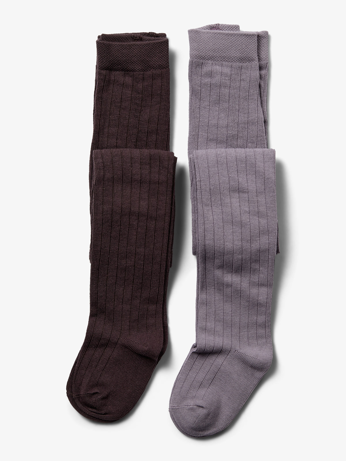 Strømpebukser 2-pak - Little - Dusty Purple/Dark Purple
