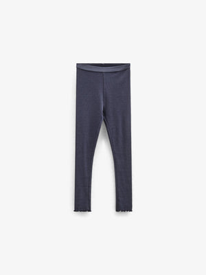 Rib-leggings i Modal - Kids - Navy | 100588 Mia