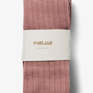 Strømpebukser 2-pak - Little - Dusty Rose /Dark Rose