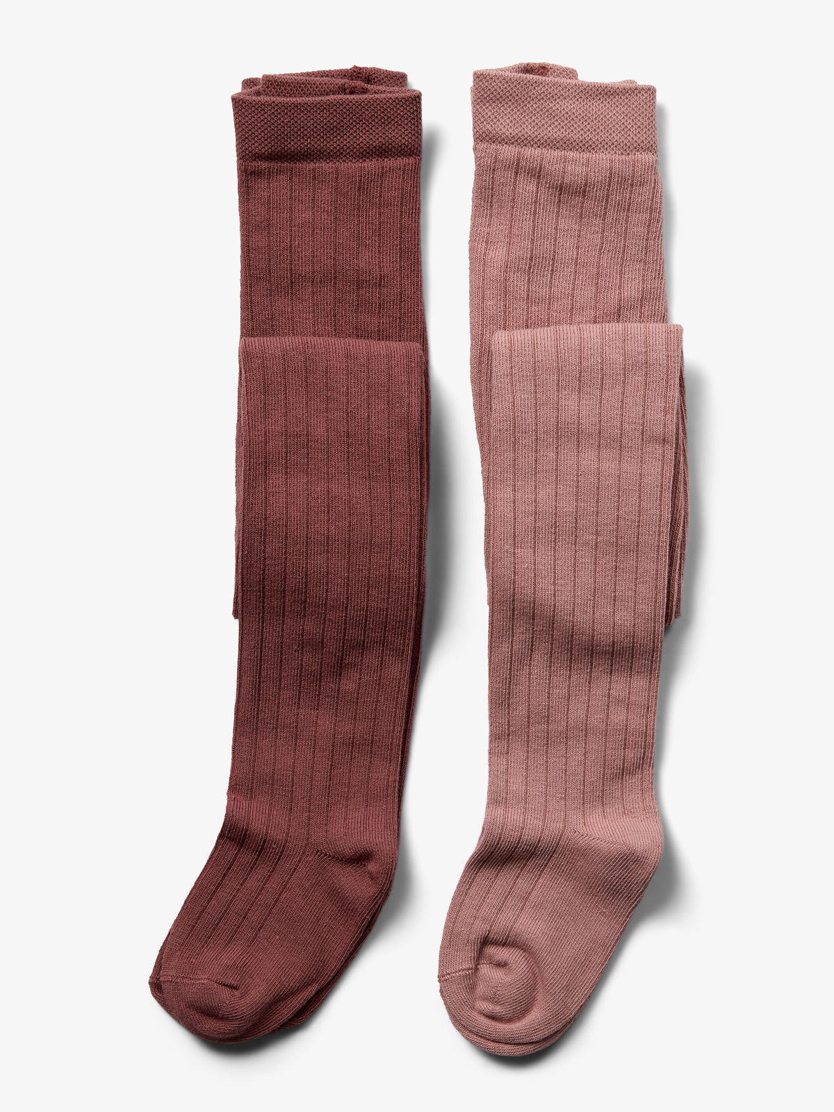 Strømpebukser 2-pak - Little - Dusty Rose /Dark Rose
