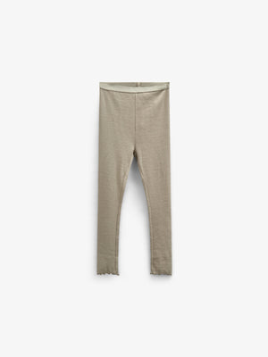 Rib-leggings i Modal - Kids - Dusty Green | 100590 Mia
