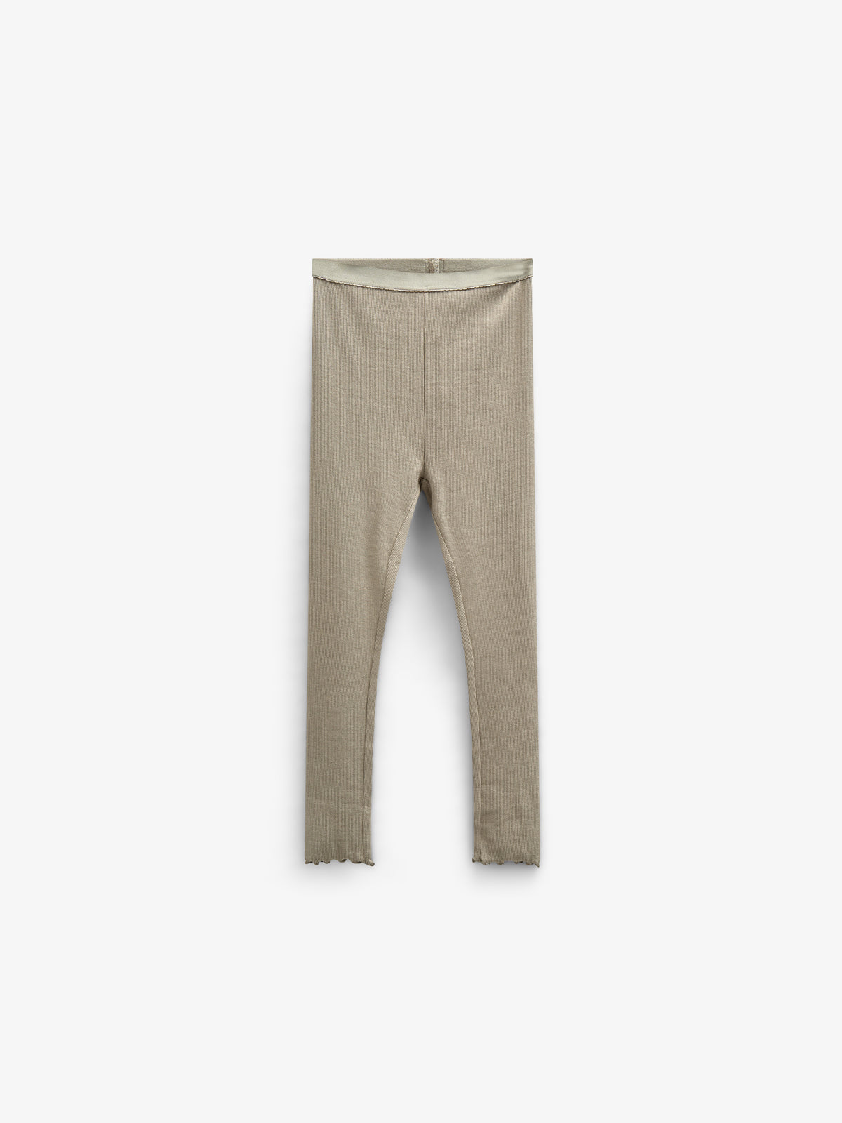 Rib-leggings i Modal - Kids - Dusty Green | 100590 Mia