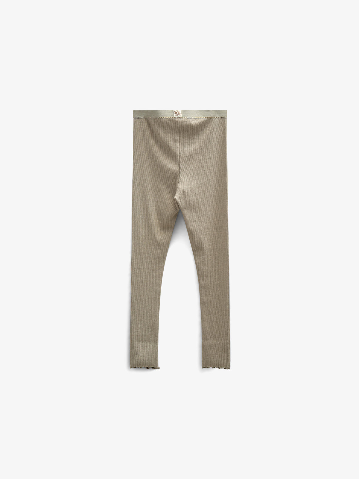 Rib-leggings i Modal - Kids - Dusty Green | 100590 Mia