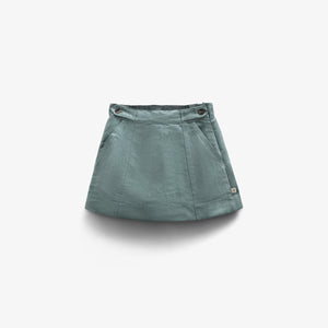 Nederdel i imiteret ruskind - Kids - Dusty Dark Green | 100594 Selene