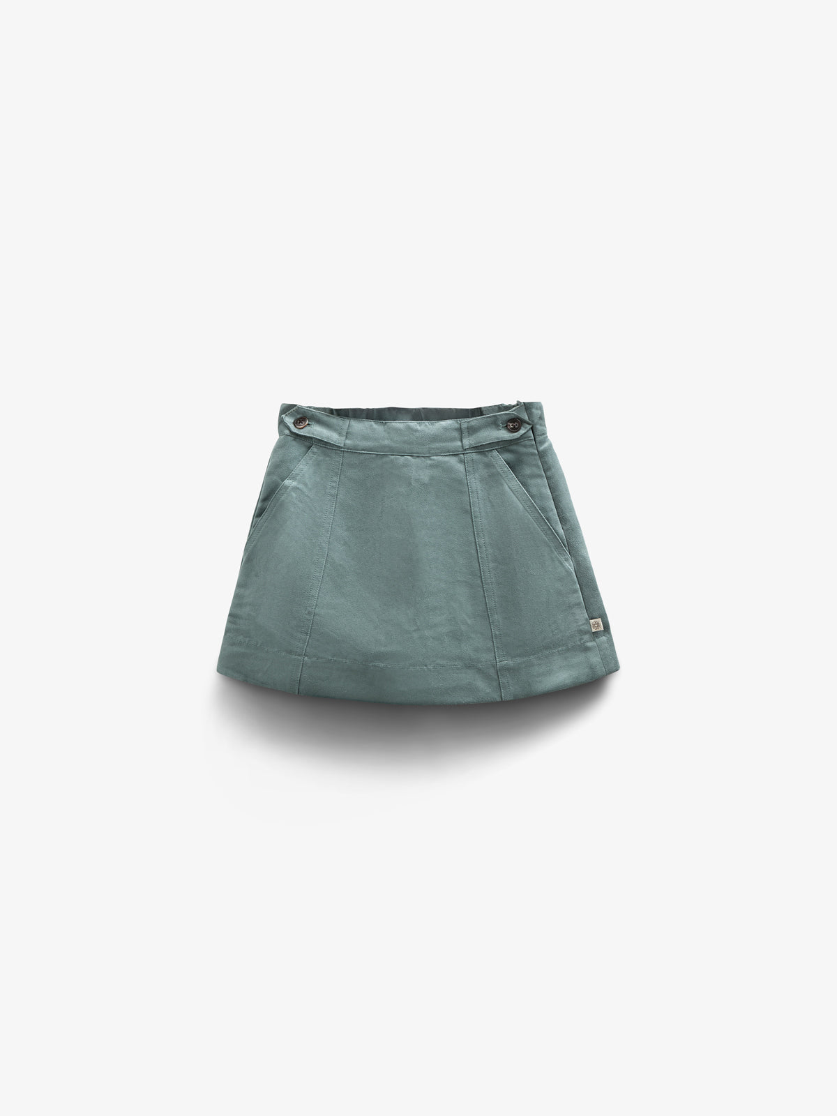 Nederdel i imiteret ruskind - Kids - Dusty Dark Green | 100594 Selene