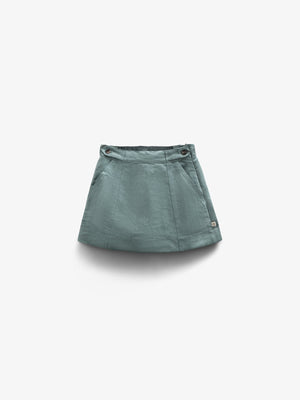 Nederdel i imiteret ruskind - Tween - Dark Green | 100595 Selene
