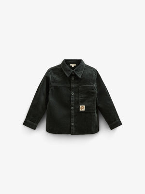 Overshirt i Fløjl - Kids - Forest Green | 100596 Jace