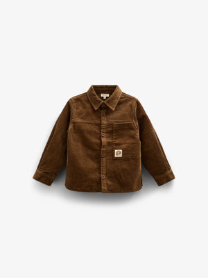 Overshirt i Fløjl - Kids - Coffee | 100598 Jace