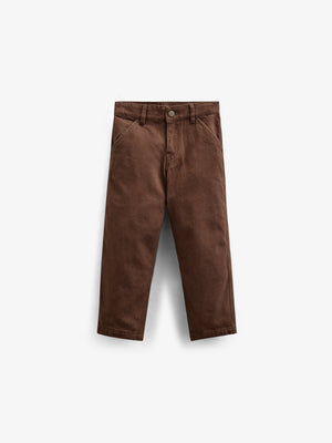 Twill-Bukser - Tween - Chocolate | 100607 Carter