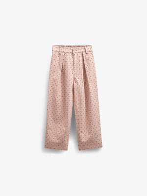 Twill-Bukser med prikker - Tween - Rose | 100613 Iris