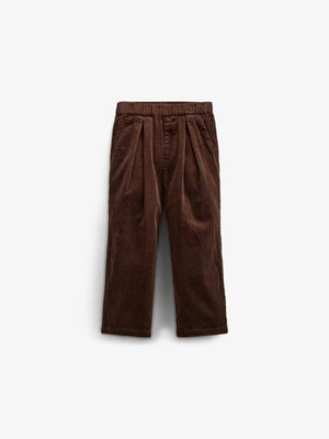 Bløde Pull-On Fløjlsbukser - Kids - Chocolate | 100621 Margot