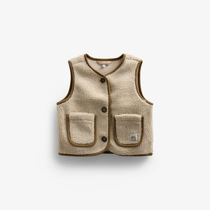 Teddyvest med knapper - Kids - Nature | 100629 Mayfield