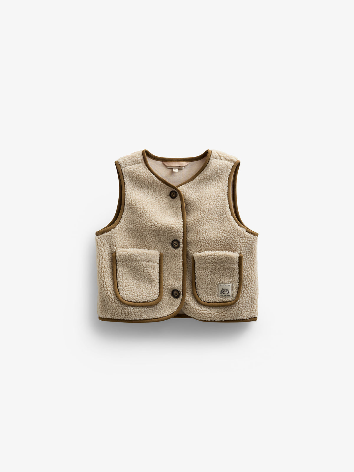 Teddyvest med knapper - Kids - Nature | 100629 Mayfield