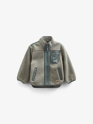Teddyjakke med lynlås - All - Dusty Green | 100633 Elliot