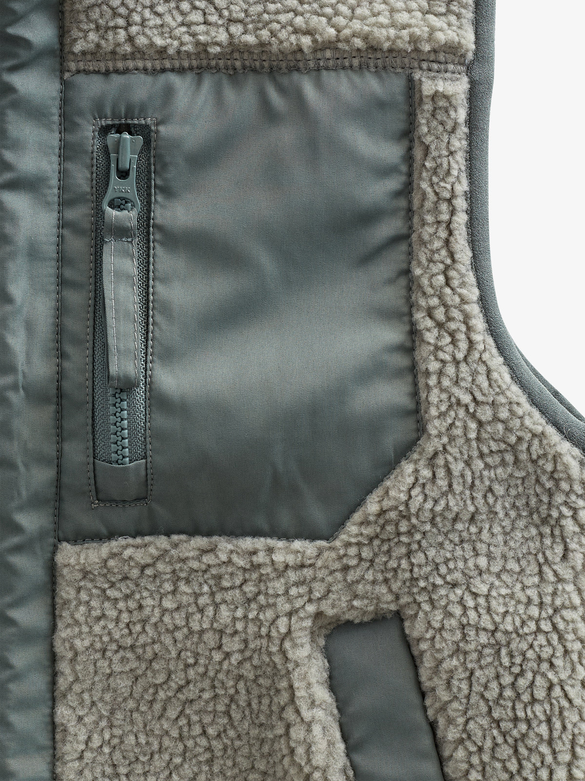 Teddyvest med Lynlås - All - Dusty Green | 100635 Elliot