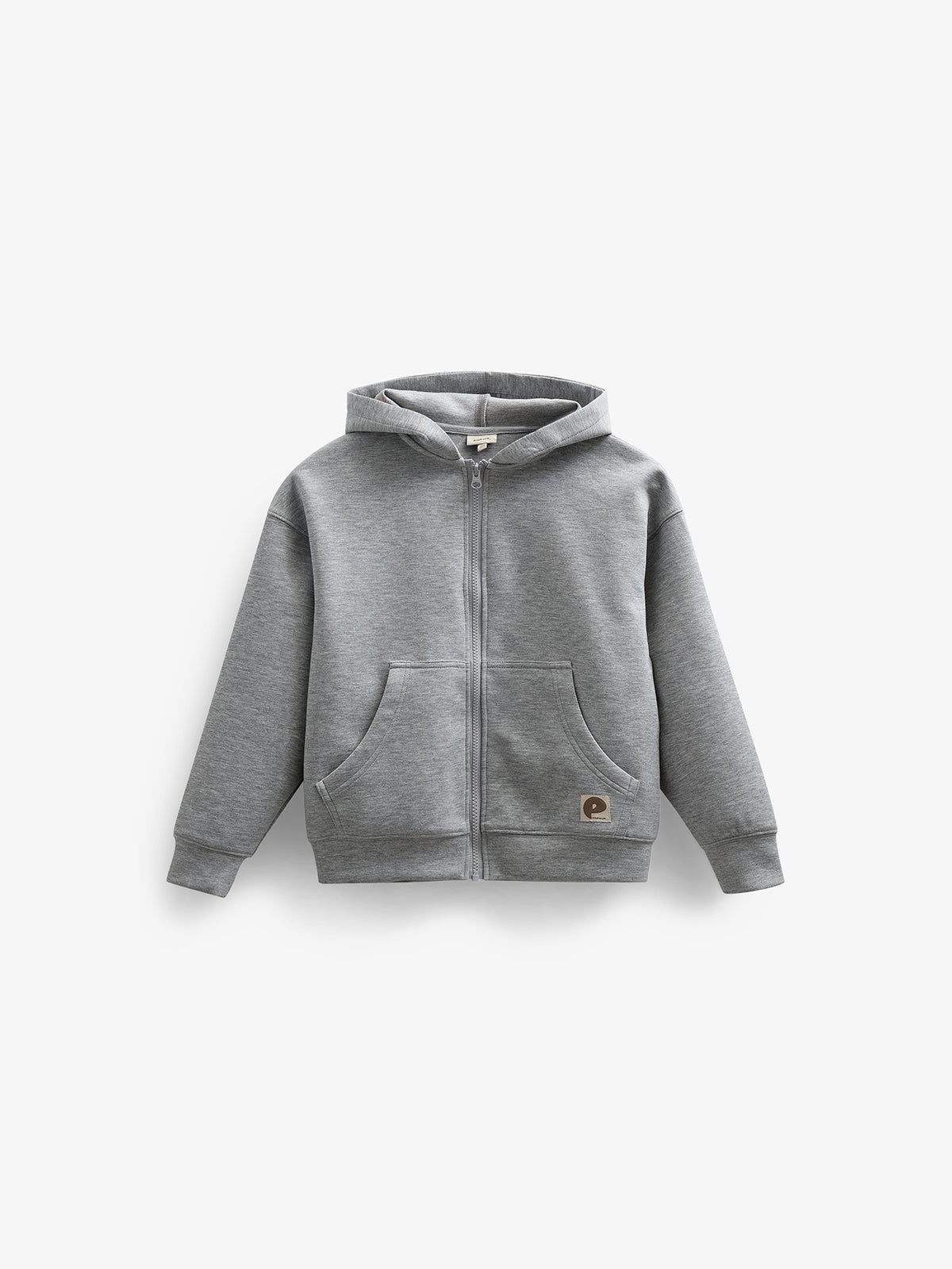 Scuba Hættetrøje med lynlås - Tween - Grey Melange | 100641 Liam