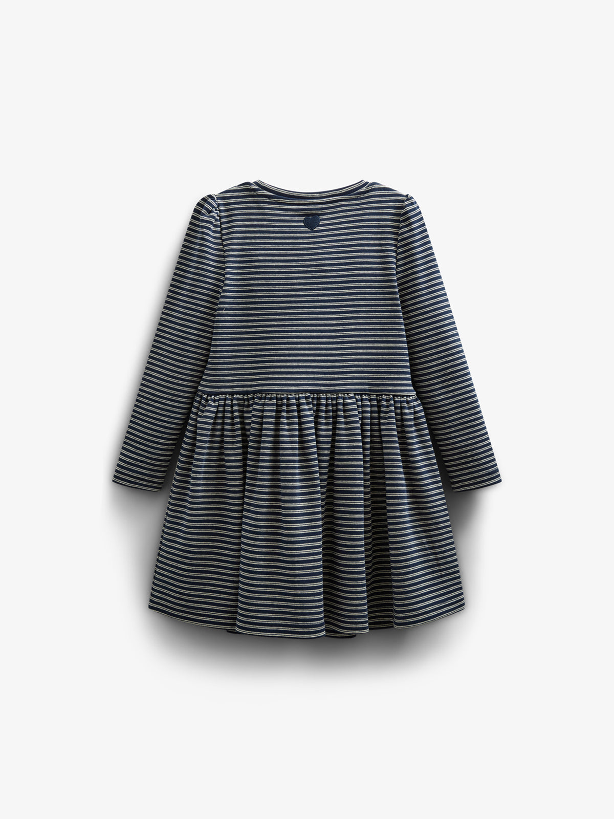 Stribet Jersey Kjole - Kids - Navy Stripe | 100652 Elise
