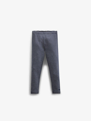 Stribede Jersey Leggins - Kids - Navy Stripe | 100655 Elise