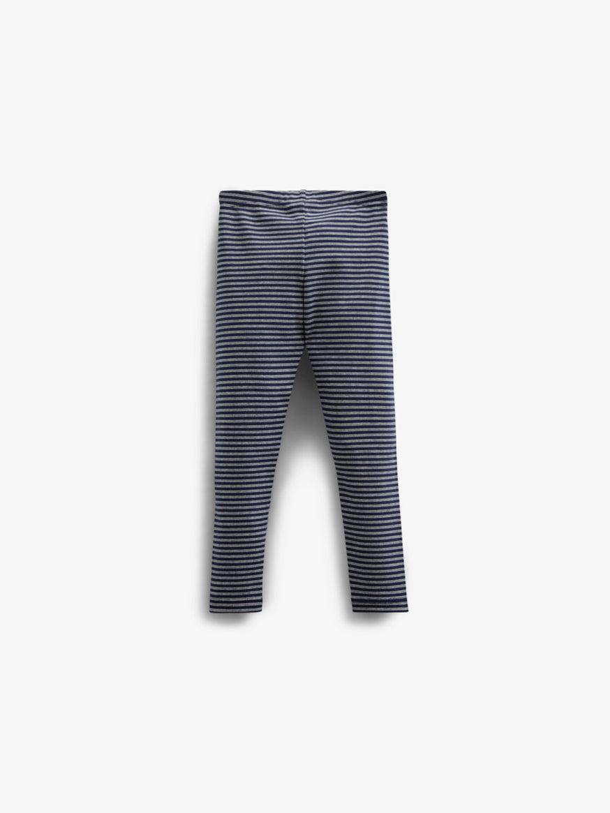 Stribede Jersey Leggins - Kids - Navy Stripe | 100655 Elise