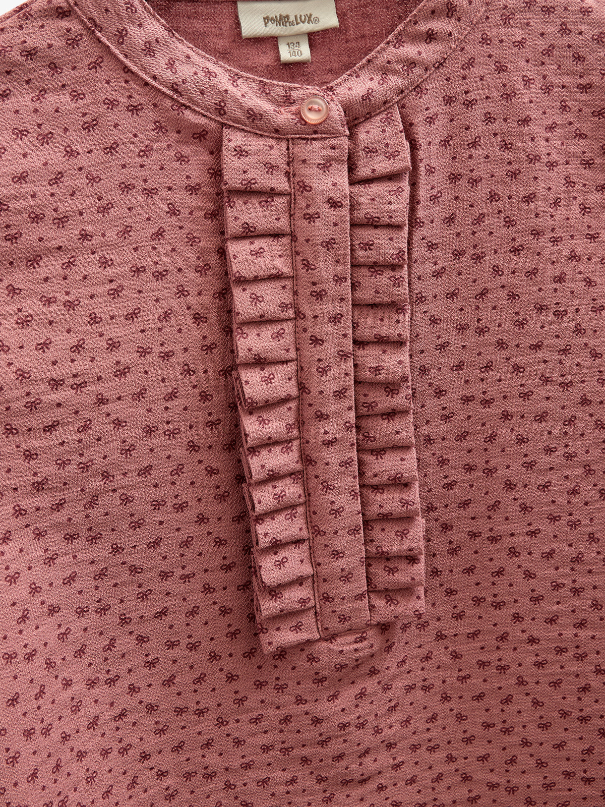 Skjorte i Printet Crepe-viscose - Tween - Rose | 100657 Ana