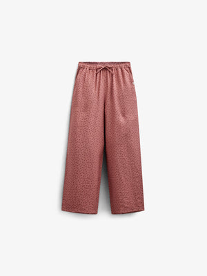 Bukser i Printet Crepe-viscose - Tween - Rose | 100659 Ana