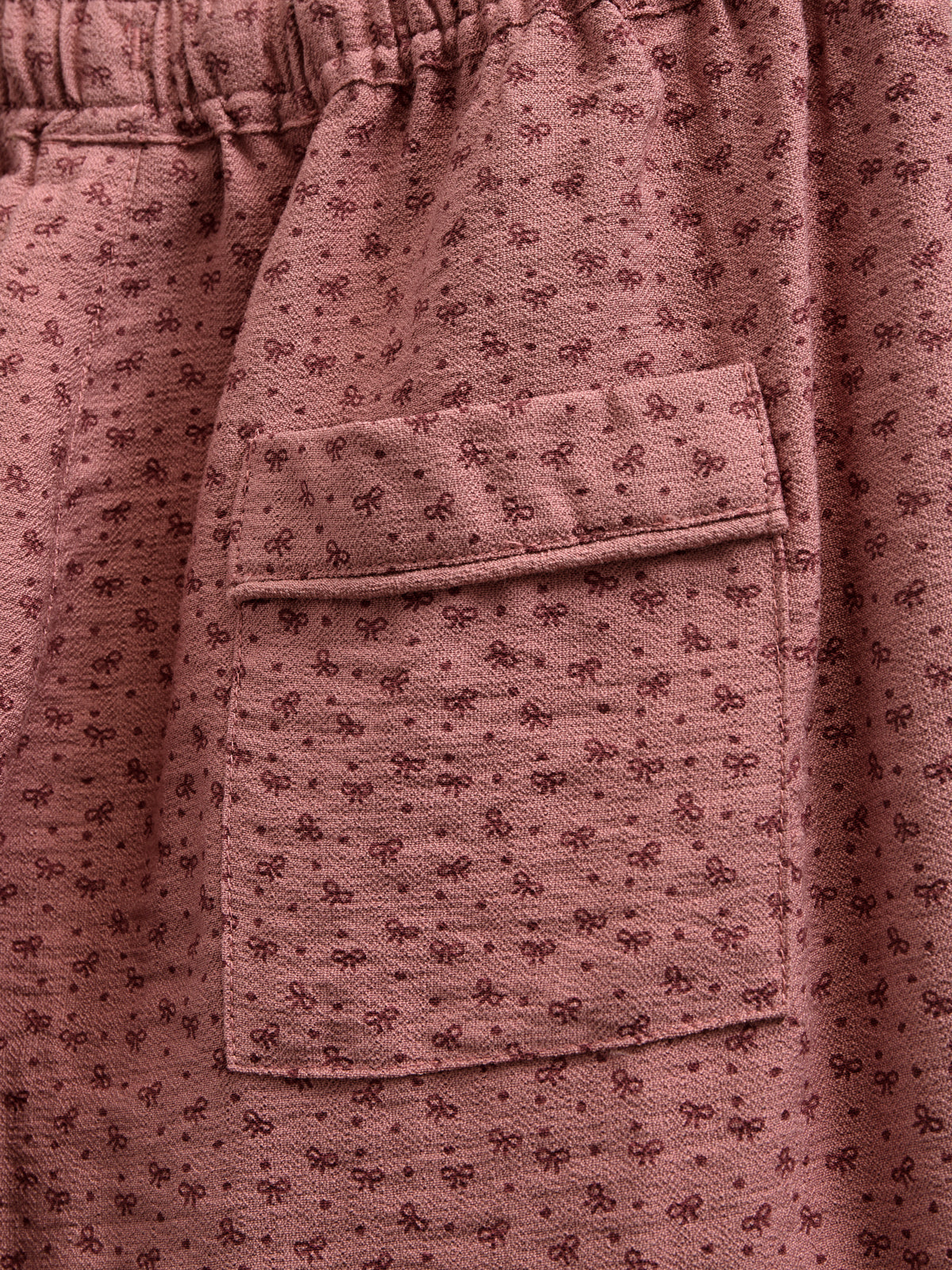 Bukser i Printet Crepe-viscose - Tween - Rose | 100659 Ana