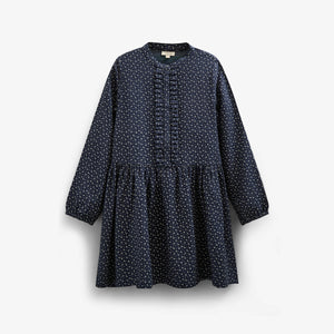 Kjole i Printet Crepe-viscose - All - Navy | 100662 Ana