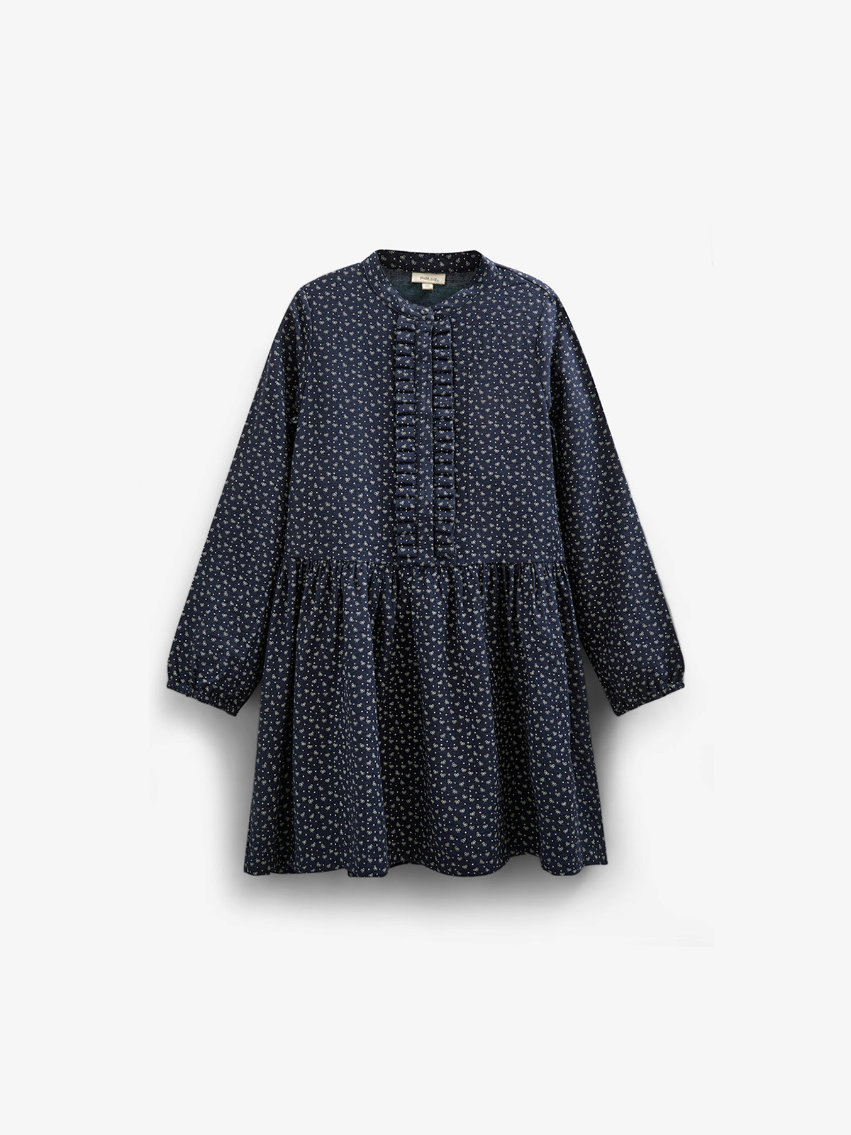Kjole i Printet Crepe-viscose - All - Navy | 100662 Ana