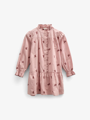 Poplin-kjole med broderi - Kids - Rose | 100681 Adison