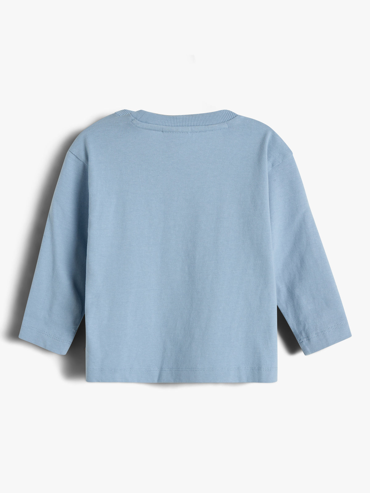 Foxie langærmet T-shirt - Little - Blue