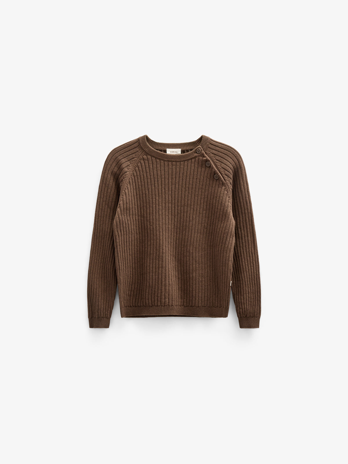 Strikket Bomuldssweater - Tween - Coffee | 100692 Jett